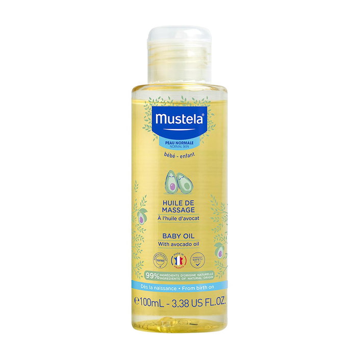 Mustela Aceite de Masaje de Aguacate para Bebé y Niño 100 ml