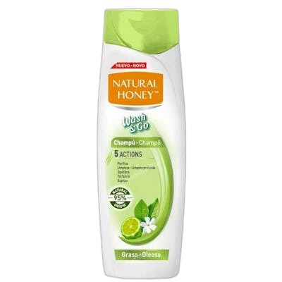 Natural Honey WASH & GO Champú Graso 400 ml