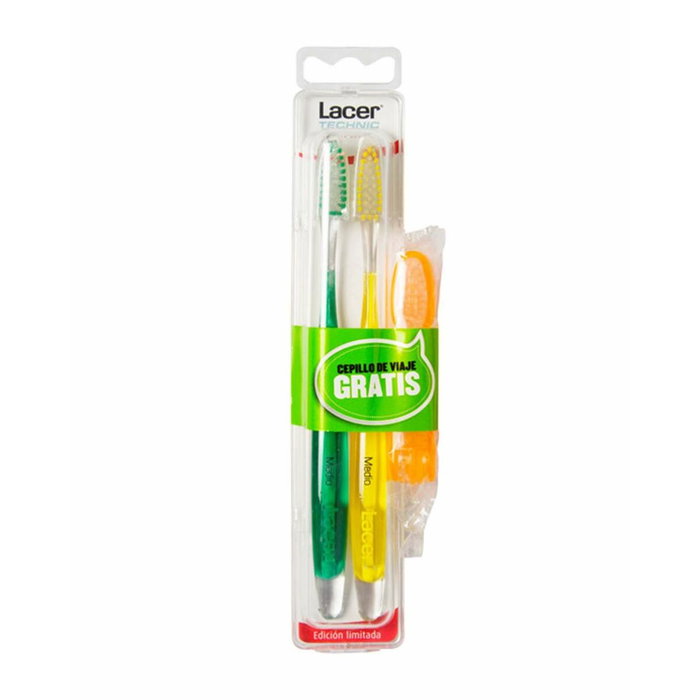 Lacer Cepillo Dental Medio Pack 2 u
