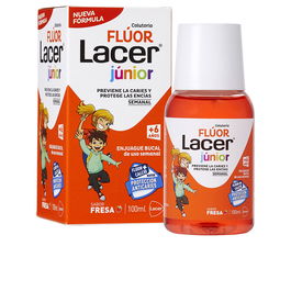 Lacer Colutorio Semanal Fresa 0,2% 100 ml | Cuidado Dental Anticarie Infantil