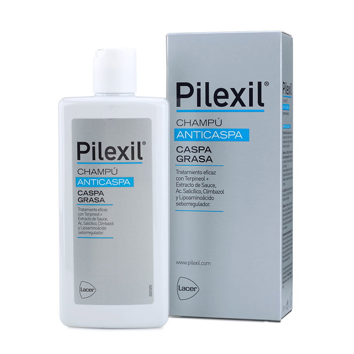 Pilexil Champú Anticaspa para Caspa Grasa, Tratamiento Control Caspa, 300 ml