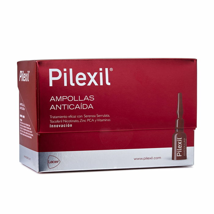 Pilexil PILEXIL AMPOLLAS Anticaída - Tratamiento Tópico en Loción para Frenar la Caída del Cabello - 15 ampollas x 5 ml - Con Serenoa Serrulata, Vitaminas y Biotina - Unisex Pilexil PILEXIL AMPOLLAS Anticaída - Tratamiento Tópico en Loción para Frenar la Caída del Cabello - 15 ampollas x 5 ml - Con Serenoa Serrulata, Vitaminas y Biotina - Unisex