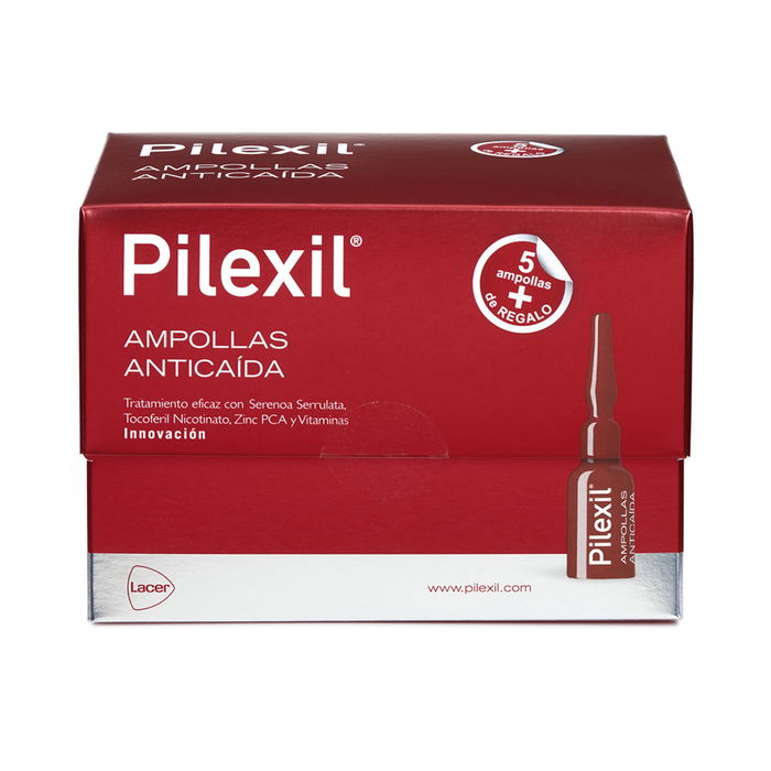 Pilexil Ampollas Anticaída Promo 15 + 5 de Regalo, Tratamiento Loción para Todo Tipo de Cabello, 20 Unidades Pilexil Ampollas Anticaída Promo 15 + 5 de Regalo, Tratamiento Loción para Todo Tipo de Cabello, 20 Unidades