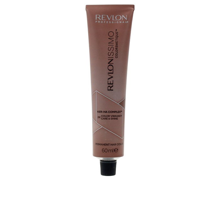 Revlon Revlonissimo Colorsmetique Color & Care High Coverage - Tinte Permanente Alta Cobertura para Canas (70%) con Ácido Hialurónico y Proteína de Soja, Tono #8, 60 ml