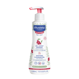 Mustela, Schisandra, Limpieza y Calmante, Gel de ducha, Para cabello y cuerpo, Para pieles muy secas a atópicas sensibles, 300 ml