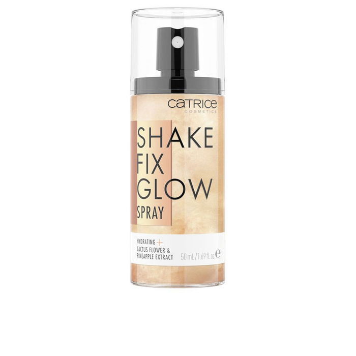 Catrice SHAKE FIX GLOW spray Fijador de Maquillaje Vegano con Acabado Luminoso y 50 ml Catrice SHAKE FIX GLOW spray Fijador de Maquillaje Vegano con Acabado Luminoso y 50 ml