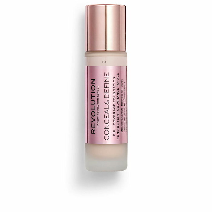 Revolution Make Up CONCEAL & DEFINE Full Coverage Foundation F3 Revolution Make Up CONCEAL & DEFINE Full Coverage Foundation F3