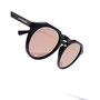 Hawkers Gafas de Sol WARWICK RAW Polarizadas - Negro Rose Gold Espejo Redondas Unisex Adultos