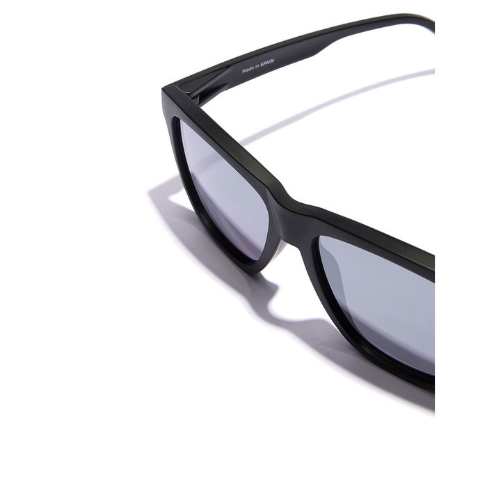 Hawkers Gafas de Sol ONE LS RAW Black Chrome Unisex Montura Negra Mate Lentes Azules Espejadas UV400