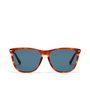 Hawkers ONE CROSSWALK #havana deep turquise - Gafas de Sol Unisex para Adultos, Montura Acetato Marrón, Cristales Polarizados Azul, Forma Cuadrada Vintage