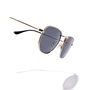 Hawkers SIXGON DRIVE Gafas de Sol Polarizadas Unisex Gold Grey Montura Acero Inoxidable Gris Oscuro UV400
