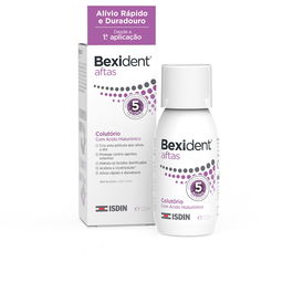 Isdin BEXIDENT AFTAS Colutorio Enjuague Bucal Para Aftas, Úlceras y Heridas - Con Ácido Hialurónico, Sin Alcohol, 120 ml