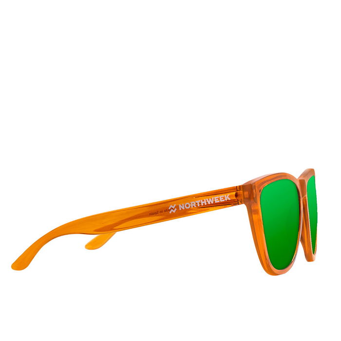 Northweek Regular Caramel #emerald Gafas de Sol Unisex Cuadradas Polarizadas UV400 Marrón Madera Verde Esmeralda