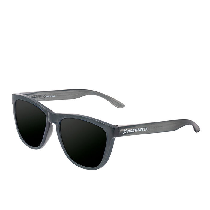 Northweek REGULAR SMOKY GREY Gafas de Sol Unisex Clásicas Cuadradas Lentes Polarizadas Filtro UV 400 Montura Gris Oscuro