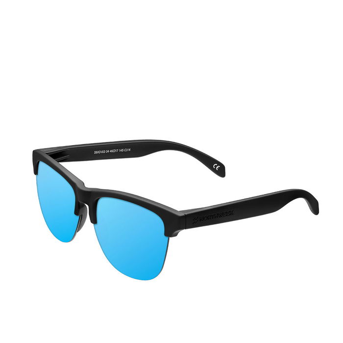 Northweek Gafas de Sol Gravity Deck para Adultos Unisex, Montura Negra, Lentes Azul Hielo, Protección UV400, Modelo 1 Unidad