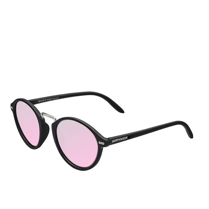 Northweek Gafas de Sol VESCA PIPE Unisex Protección UV400 Lentes Polarizados Clásicas Redondas Negro