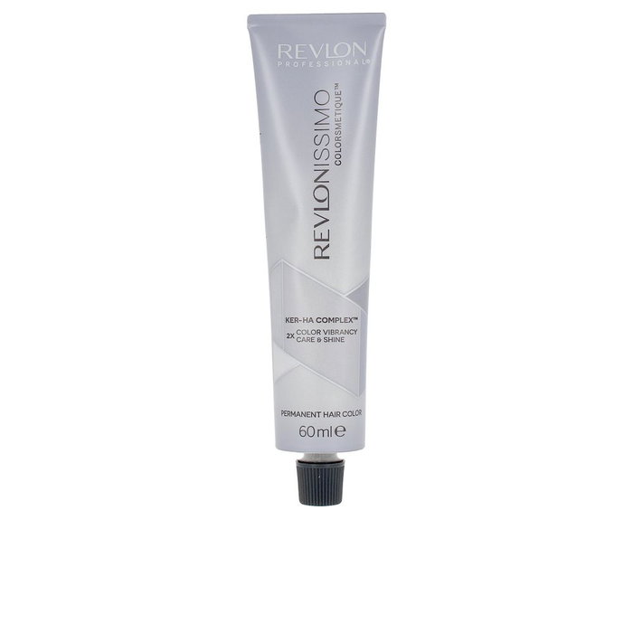 Revlon REVLONISSIMO COLOR & CARE Tinte Permanente #7 Rubio Medio - 60 ml con Ácido Hialurónico y Proteína de Soja, Cobertura Total de Canas, Cabello Brillante y Fuerte