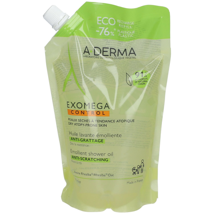 A-Derma EXOMEGA CONTROL Aceite Limpiador Emoliente Eco-Recambio 500 ml A-Derma EXOMEGA CONTROL Aceite Limpiador Emoliente Eco-Recambio 500 ml