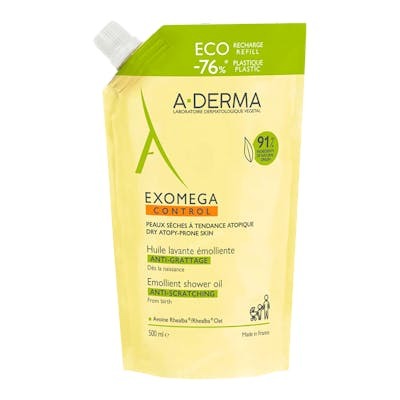 A-Derma EXOMEGA CONTROL Aceite Limpiador Emoliente Eco-Recambio 500 ml A-Derma EXOMEGA CONTROL Aceite Limpiador Emoliente Eco-Recambio 500 ml