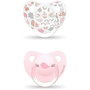 Suavinex Pack de 2 Chupetes Clásicos con Tetina Anatómica 0-6M