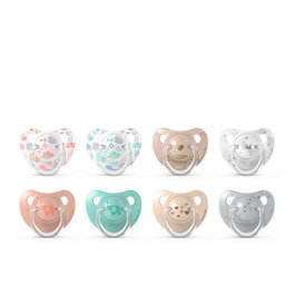Suavinex Línea Clásica Chupete Clásico Tetina Anatómica para Bebés 6-18 Meses - Pack de 2 Unidades