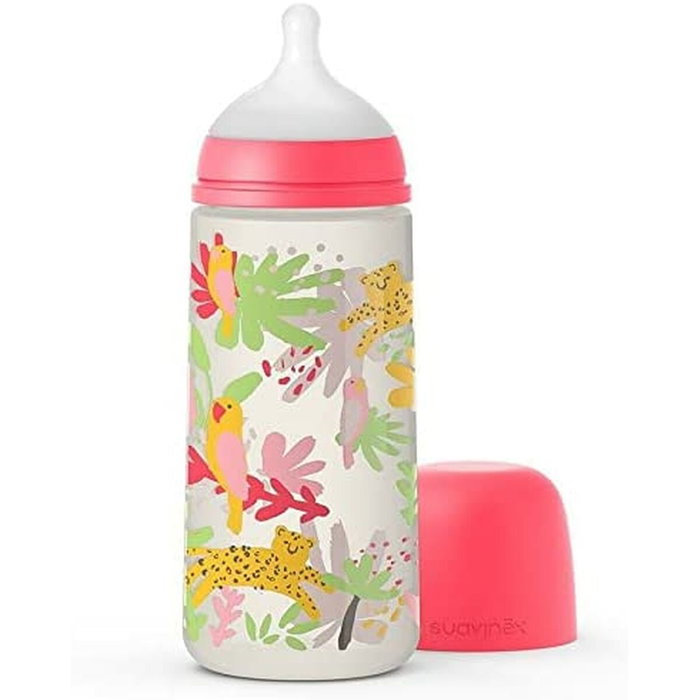 Suavinex Biberón PRINTS con tetina fisiológica L de 360 ml Suavinex Biberón PRINTS con tetina fisiológica L de 360 ml