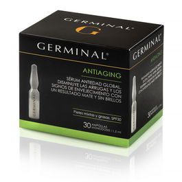 Germinal ACCIÓN PROFUNDA antiaging pieles mixtas y grasas ampollas 30 x 1,5 ml Tratamiento Facial Hidratante Efecto Flash