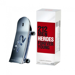 Carolina Herrera 212 Heroes Men Gift Set con Eau de Toilette de 90 ml, 10 ml y Gel de ducha de 100 ml