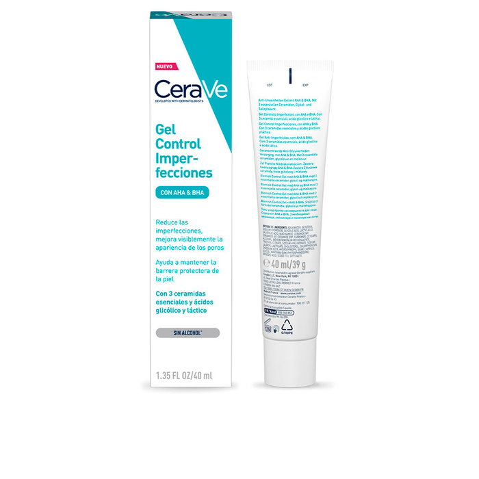 Cerave Gel Control de Imperfecciones Blemish para Rostro con 3 Ceramidas y Niacinamida, 40 ml