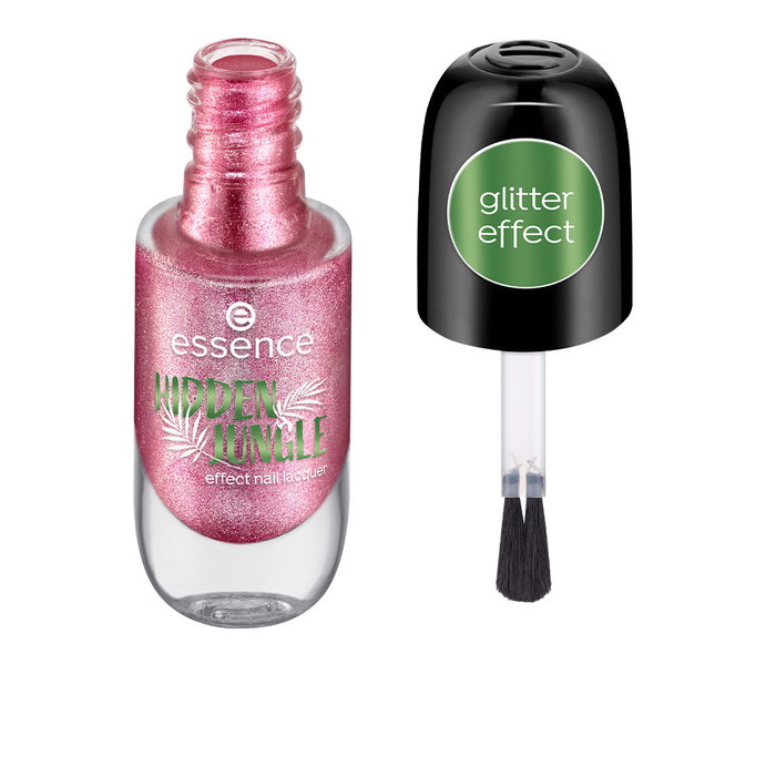 Essence Esmalte de Uñas Hidden Jungle Effect #04 Rosa 8 ml - Efecto Especial, Sin Microplásticos, Vegan, Cruelty Free