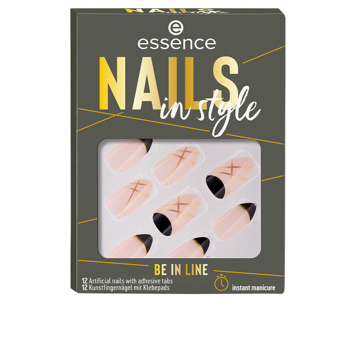Essence NAILS IN STYLE Uñas Artificiales Postizas, Set con 12 Uñas y 10 Adhesivos, Aplicación Fácil, Cruelty Free y Vegano Essence NAILS IN STYLE Uñas Artificiales Postizas, Set con 12 Uñas y 10 Adhesivos, Aplicación Fácil, Cruelty Free y Vegano