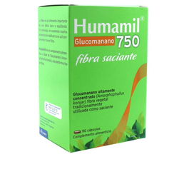 Humamil Cápsulas 750mg 90 u Salud Intestinal Control y Pérdida de Peso Glucomanano
