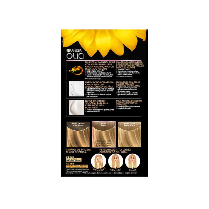 Garnier OLIA Highlights #rubio 3 u Tinte de Cabello Sin Amoniaco