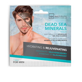 Idc Institute Mascarilla Facial para Hombre, Minerales Mar Muerto Hidratante y Rejuvenecedora, 22 gr