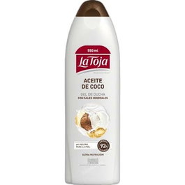 La Toja Gel de Ducha con Aceite de Coco, Fragancia Tropical, 550 ml
