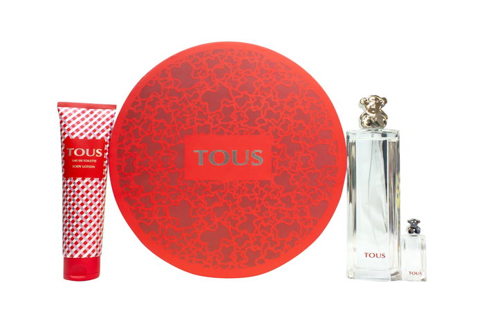Tous Gift Set con Eau de Toilette de 90 ml, Loción de 150 ml y Mini de 4,5 ml
