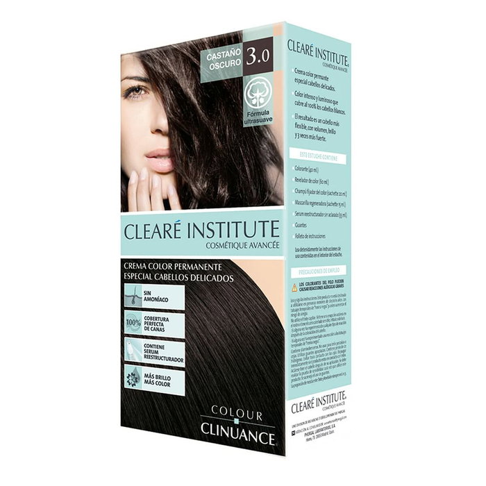 Clearé Institute COLOUR CLINUANCE 3.0-castaño oscuro Cabellos Delicados Clearé Institute COLOUR CLINUANCE 3.0-castaño oscuro Cabellos Delicados