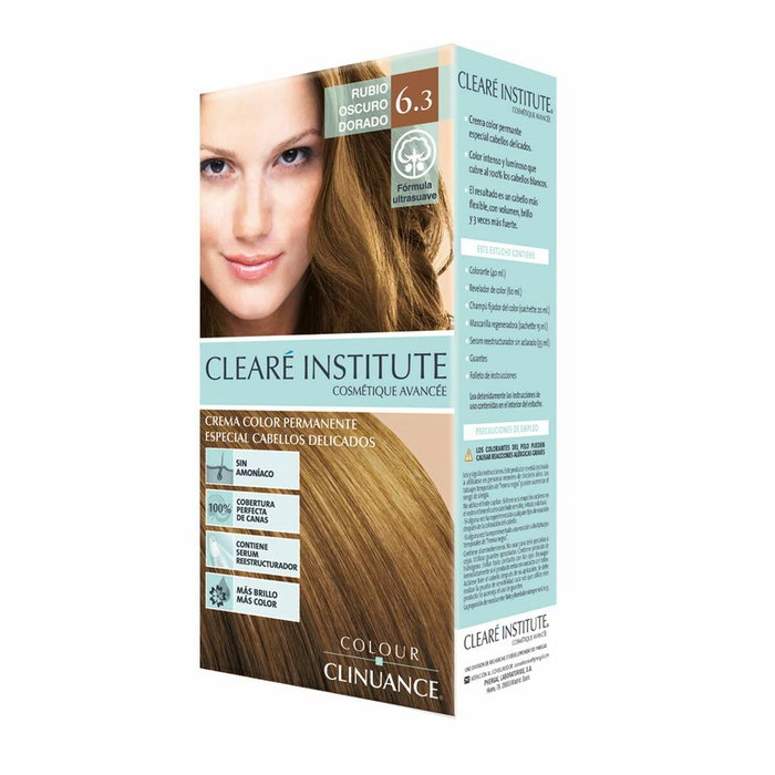 Clearé Institute COLOUR CLINUANCE 6.3 Rubio Oscuro Dorado, Cabellos Delicados Clearé Institute COLOUR CLINUANCE 6.3 Rubio Oscuro Dorado, Cabellos Delicados