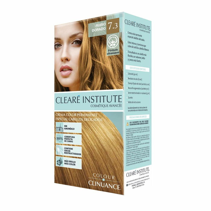 Clearé Institute COLOUR CLINUANCE 7.3-rubio dorado para cabellos delicados Clearé Institute COLOUR CLINUANCE 7.3-rubio dorado para cabellos delicados