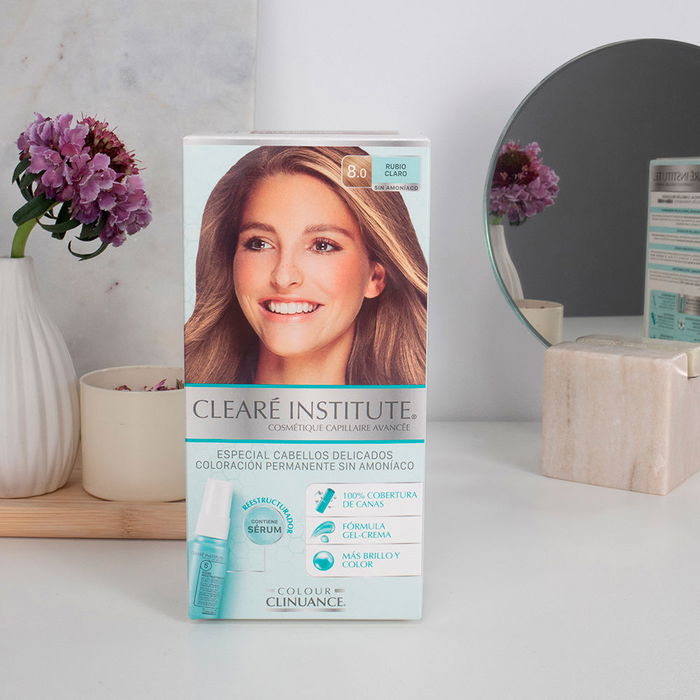 Clearé Institute COLOUR CLINUANCE Cabellos Delicados #8.0 Rubio Claro Tinte Semipermanente