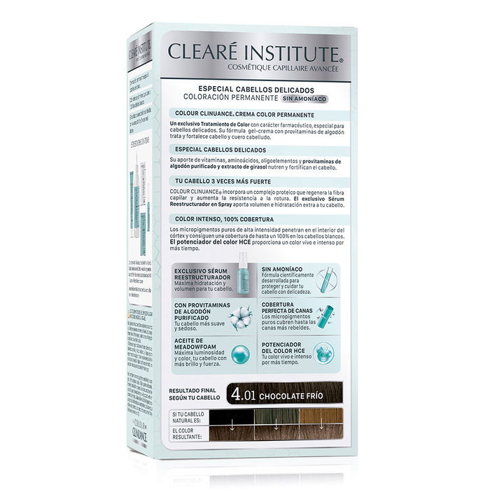 Clear Institute COLOUR CLINUANCE Cabellos Delicados #4.01 Chocolate Frdo Semipermanente 1u