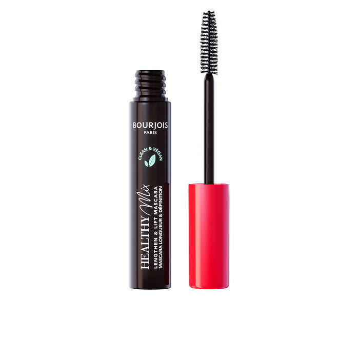 Bourjois HEALTHY MIX mascara #001-ultra black, Máscara de pestañas Vegana con 99% de Ingredientes Naturales, Larga Duración 36h, Resistente al Agua, 7 ml Bourjois HEALTHY MIX mascara #001-ultra black, Máscara de pestañas Vegana con 99% de Ingredientes Naturales, Larga Duración 36h, Resistente al Agua, 7 ml