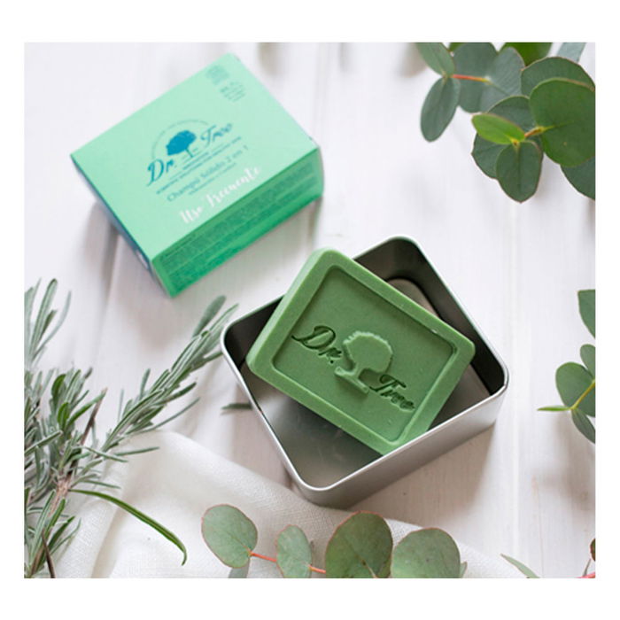 Dr. Tree Champú Sólido Uso Frecuente 2 en 1 Cabello Limpio y Acondicionado 75 gr