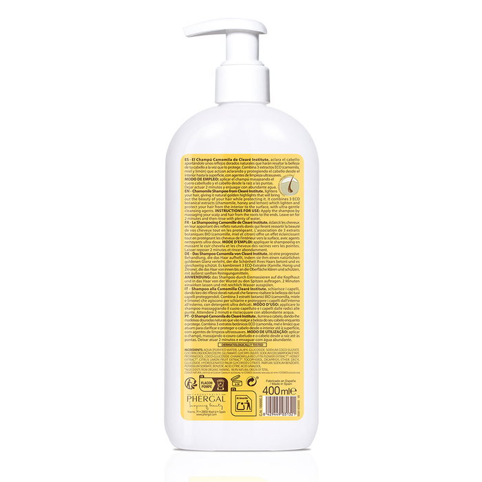 Clearé Institute Champú Camomila Eco Cabello Dañado Aclarante 400 ml