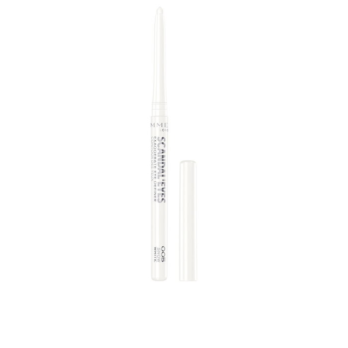 Rimmel London SCANDALEYES AUTOMATIC eyeliner delineador retráctil de ojos color #white, 0.35 gr - Larga duración hasta 10 horas, definición precisa, difuminador incorporado Rimmel London SCANDALEYES AUTOMATIC eyeliner delineador retráctil de ojos color #white, 0.35 gr - Larga duración hasta 10 horas, definición precisa, difuminador incorporado