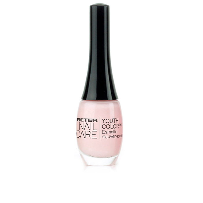 Beter Esmalte de Uñas Youth Color #063 Pink French Manicure - Tratamiento Rejuvenecedor con Vitamina C, Ácido Hialurónico, Filtro UV y Brillo Extra, Vegano, 11 ml Beter Esmalte de Uñas Youth Color #063 Pink French Manicure - Tratamiento Rejuvenecedor con Vitamina C, Ácido Hialurónico, Filtro UV y Brillo Extra, Vegano, 11 ml
