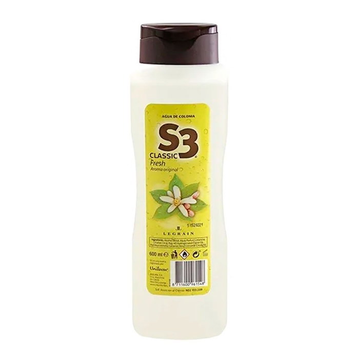 S3 Classic Fresh Eau de Cologne 750 ml