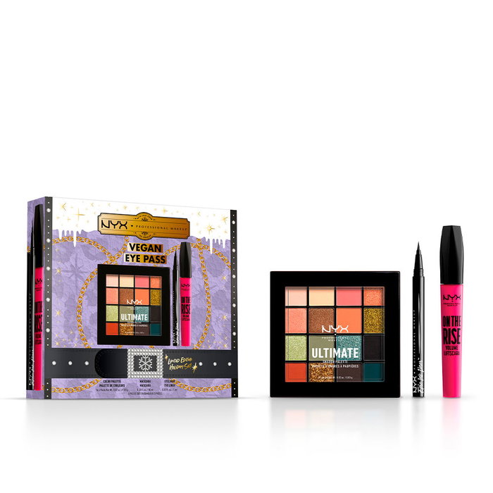 NYX PROFESSIONAL MAKE UP VEGAN EYE PASS LIMITED EDITION Lote 3pz Sombra de Ojos