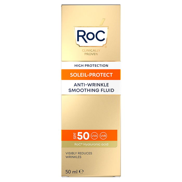 Roc Protección Solar Anti-arrugas SPF50 Tratamiento Facial Hidratante Antiedad 50 ml