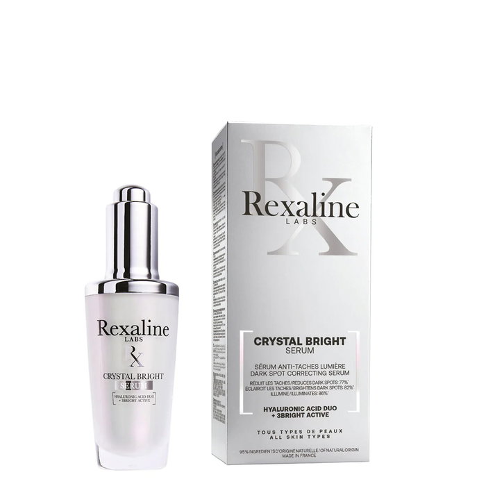 Rexaline Crystal Bright Ácido hialurónico + 3 activos luminosos Iluminador